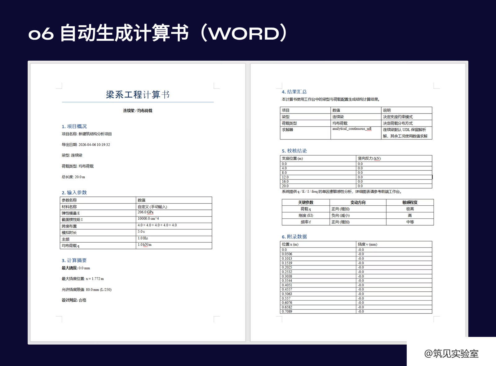 图 13  自动生成 Word 版工程计算书的最终交付物